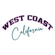 Retro college varsity typography west coast california slogan print for girl tee t shirt or hoodie