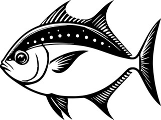 Wall Mural - Pompano Fish icon 9