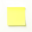Yellow sticky note on isolate transparency background, PNG