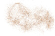 Brown isolated on white background. Coffee grain texture. Abstract powder. Vector illustration.	