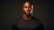 © DesiArt - Black man face portrait on isolated background - ai generative