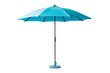 An outdoor parasol isolated on a white background