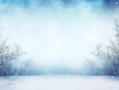 © NAVIN - Blue winter background with snowfall - ai generative