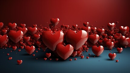 Wall Mural - Creative Manipulation of Background Wallaper for Valentines Day