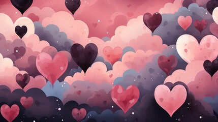 Wall Mural - Creative Manipulation of Background Wallaper for Valentines Day