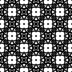 Abstract Shapes.Vector Seamless Black and White Pattern.Design element for prints, decoration, cover, textile, digital wallpaper, web background, wrapping paper, clothing, fabric, packaging, cards, ti