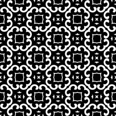 Abstract Shapes.Vector Seamless Black and White Pattern.Design element for prints, decoration, cover, textile, digital wallpaper, web background, wrapping paper, clothing, fabric, packaging, cards, ti