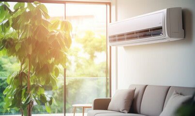 Poster - modern air conditioner inside the room 