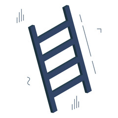 Poster - Creative design icon of ladder 

