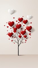 Wall Mural - Creative Manipulation of Background Wallaper for Valentines Day