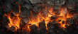 fire stone wall hole crust, rock, flame, burn 10