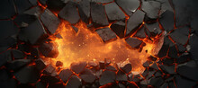 Fire Stone Wall Hole Crust, Rock, Flame, Burn 11