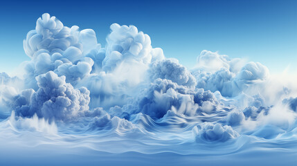 Wall Mural - Abstract cloud pattern background