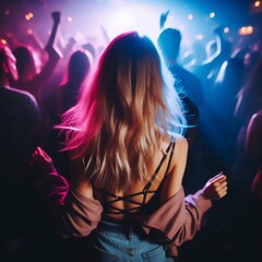 woman dancing in nightclub