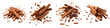 Falling cinnamon sticks Hyperrealistic Highly Detailed Isolated On Transparent Background Png File