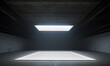 Empty cement building interior background and lighting concept