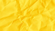 Recycled crumpled yellow paper texture or paper background for design with copy space for text or image
