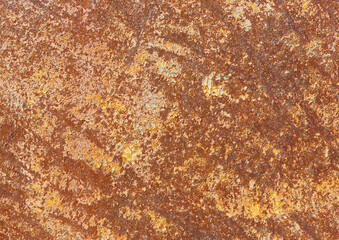 Abstract rusty metal texture, rusty metal background for design with copy space for text, image. Unprotected from atmospheric wet influences Rusty metal. Rusty metal texture background