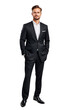 © Shivart - photo of a businessman in a black suit isolated on transparent background