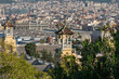 Blick auf Barcelona, Stadtansicht , vom Montjuic
