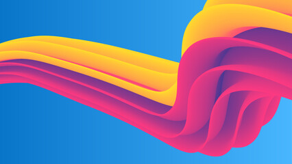 Fluid Color Abstract Background