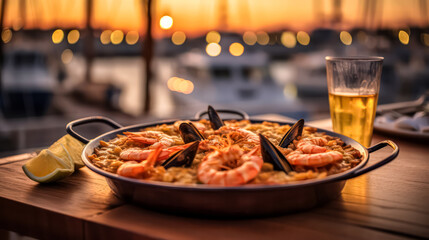 Wall Mural - A vibrant snapshot of authentic paella