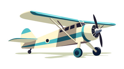 Wall Mural - Plane vector illustration isolated on white background