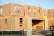 new unfinished plywood house