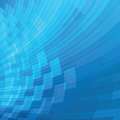 Poster - Abstract matt blue colour bright tone soft curved grid lines background.