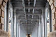 Horizontal perspective of the structure of the Bir Hakeim bridge in Paris 2
