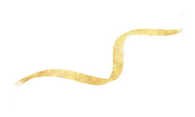 Wall Mural - luxury gold curved lines with glitter and sparkling illustration
