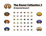Fototapeta  - Donut Collection 2 - Assorted Donuts B