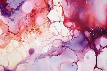 Leinwandbilder - Generative AI : Marble ink abstract art from exquisite original painting for abstract background