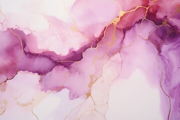 Leinwandbilder - Generative AI : Marble ink abstract art from exquisite original painting for abstract background