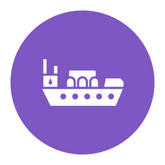 Poster - Oil Ship Icon