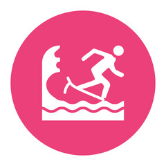 Sticker - Surfing Icon