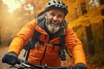 person riding a bike