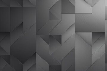Wall Mural - Gray metallic background with simple geometric shapes.