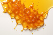 Close-up of honey on white background