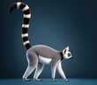 cute 3d cartoon madagascar lemur