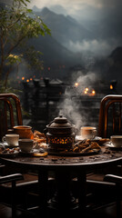 Canvas Print - table setting at the restaurant