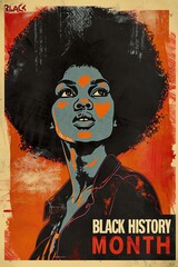 Poster - A black history month background image