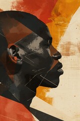 Wall Mural - A black history month background image