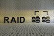 RAID concept text sunlight 3D illustration