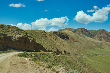 Wall Mural - Road to Son-Kul Lake