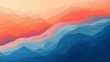 Flat shapeless abstract royal blue peach background gradient wallpaper