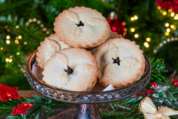 Wall Mural - Traditional festive mince pies