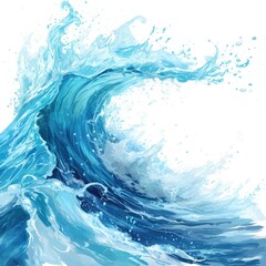 A captivating painting of a powerful wave in the ocean. Perfect for adding a touch of nature and movement to any space