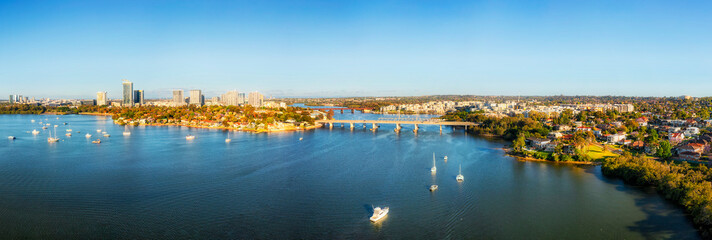 Canvas Print - D Rhodes Bay from River short pan