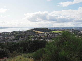 Sticker - Aerial view of Dundee from Law hill